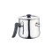 Oala de lapte din inox, 2.5 litri, cu capac+fluier, Inductie, Bohmann