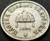 Moneda istorica 10 FILLER - UNGARIA / Austro-Ungaria, anul 1894 * cod 1804, Europa