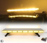 72 LED 96.5cm Lumina de Stroboscopica Lampa Girofar Avertizare Galben 12V 24V 72W 15 moduri intermitent
