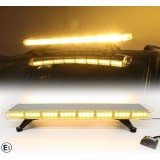 72 LED 96.5cm Lumina de Stroboscopica Lampa Girofar Avertizare Galben 12V 24V 72W 15 moduri intermitent