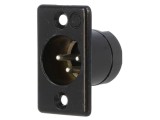 Soclu XLR Tată 3 PIN Argintat