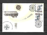 ROMANIA 2008 - SUMMITUL NATO, TETE-BECHE, FDC - LP 1798
