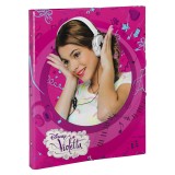 Dosar din carton cu elastic si 12 separatoare Violetta, Jad