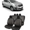 Set huse scaune Dacia Logan 2012-2020 Piele Perforata (Compatibile cu sistem AIRBAG)