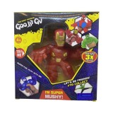 Figurina Goo Jit Zu Iron Man, 10 cm, Plastic Multicolor, Actiune, 4+ Ani, Personaj Marvel, Baieti Fete Unisex