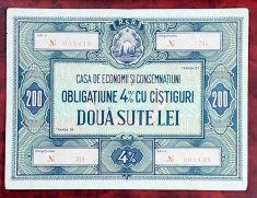 Obligatiune CEC200 lei RSR