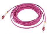 Patch cord fibră optică OM4 LC/UPC 2m roz LSZH, Logilink