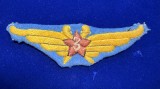 Ecuson brodat aviatie militara Romania perioada RPR clasa 3 lungime 10cm