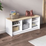 Cumpara ieftin Dulap Pantofi London - Alb, Sapphire Oak