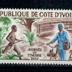 Cote Divoire 1961 - Ziua marcii postale, neuzat