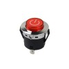 Push Buton Rosu cu Retinere Incastrabil 22mm, 220V, 20A, cu LED