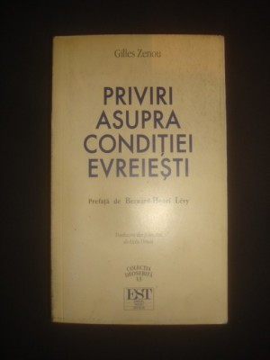 Priviri asupra conditiei evreiesti , Gilles Zenou