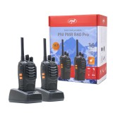 Statie radio portabila PNI PMR R40 PRO, set cu 2 buc, 0.5W, 16 canale programabile, 16 PMR si tonuri 50 CTCSS si 104 DCS, ASQ, T