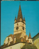 CPI B14028 CARTE POSTALA - SIBIU. BISERICA EVANGHELICA, Circulata, Fotografie