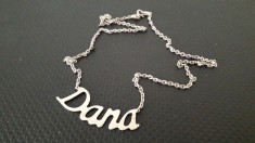 lantisor de argint cu nume (DANA) foto