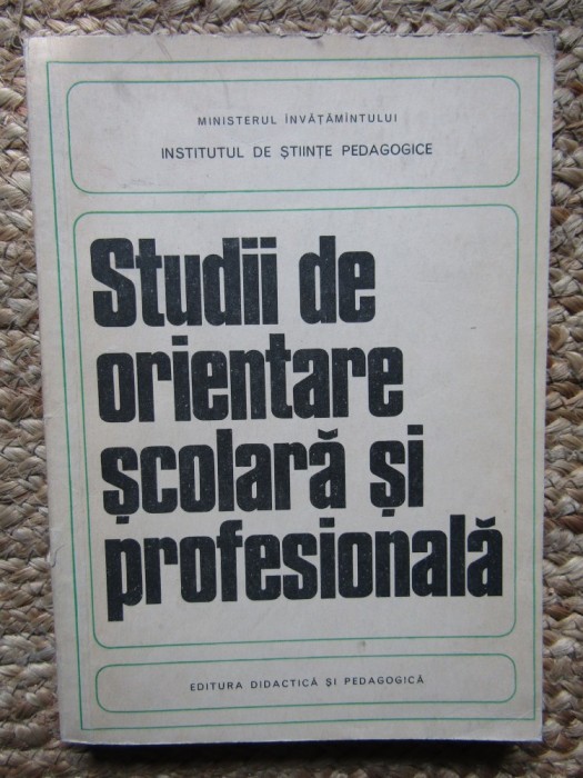 Studii de orientare școlară și profesională, Chircev și Salade