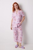 women&#039;secret pijama femei, culoarea roz, 3599164