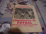 Program Loto Pronosport Campionatul de fotbal editia 1979- 1980