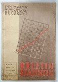 PRIMARIA MUNICIPIULUI BUCURESTI , BULETIN STATISTIC , SERIA II , NR. 1 , IANUARIE - MARTIE 1948 , PREZINTA PETE SI URME DE UZURA