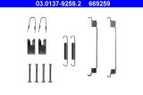 Set Accesorii Sabot Frana ATE 03.0137-9259.2 Ford Fiesta Fusion Ka Puma Mazda 121 III 2