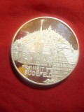 Medalie Germania Bodefeld la 650 ani -metal argintat ,proof ,d=3,8cm