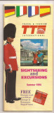 Anglia - Pliant turistic - Londra, anii 90
