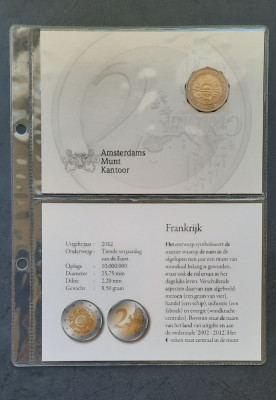 Moneda 2 Euro 2012, Franta, in coincard - A 3347 foto