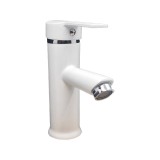 Cumpara ieftin Baterie pentru chiuveta, inalta, alb, H 170 mm