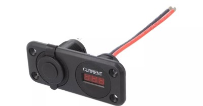 Ampermetru soclu bricheta auto x1 7-33VDC SCI A13-142A251BPD-BB3 foto