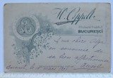 Cabinet card damă &ndash; Atelier Oppelt București 1901 &ndash; dedicație manuscrisă