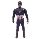 Figurina Captain America 22cm, Ideallstore, Albastru, Avenge Assembled, Jucarie Copii 3+ Ani
