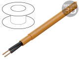 Cablu Neecranat PUR Portocaliu 2x0.75mm&sup2; 300V/500V