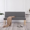 VidaXL Bancă, gri deschis, 139,5 cm, poliester 281335