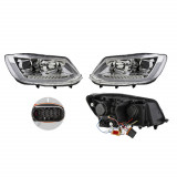 Set faruri VW Touran (1t3), 07.2010-08.2015, partea Stanga+Dreapta, Tuning, Fata, indicator dinamic; cu lampa de parcare LED; cu indicator led; cu lu, Rapid