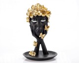Statueta &quot;Crown Black&quot; din rasina ComfortTravel Luggage, Ella Home