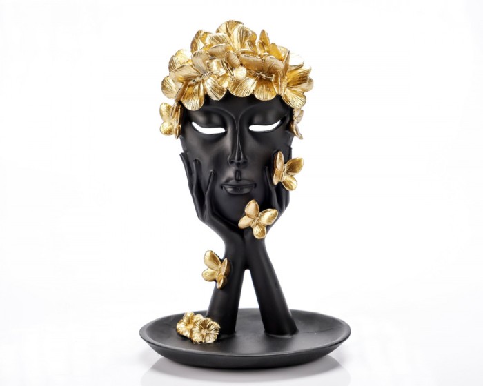 Statueta &quot;Crown Black&quot; din rasina ComfortTravel Luggage
