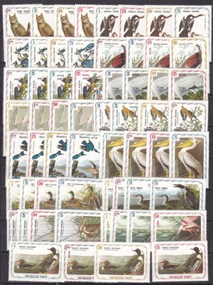 Haiti 1975 fauna pasari ( 60 timbre) MNH foto