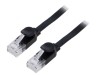 Patch cord U/UTP 6 litat PVC negru 2m 32AWG cablu plat, Baseus