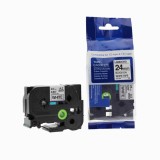 Ribon Banda Laminata negru pe alb Brother TZe-251 TZe251 24mm X 8m