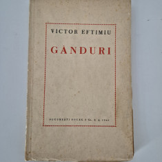 Carte veche 1940 Victor Eftimiu Ganduri