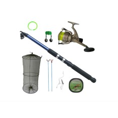 Pachet lanseta telescopica Diamant alb 3 m, mulineta LC540 si accesorii