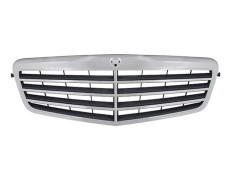 Grila radiator Mercedes Clasa E (W212) Sedan/Combi, 09.2009-02.2013, crom/gri, 21288005839775, 501805-1