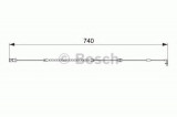 Senzor de avertizare,uzura placute de frana OPEL ASTRA G Combi (F35) (1998 - 2009) BOSCH 1 987 474 587