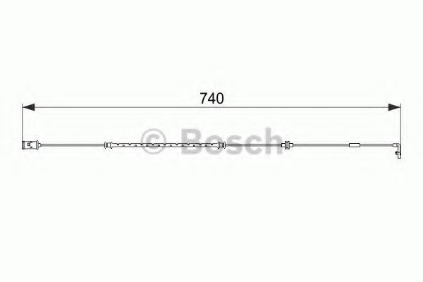 Senzor de avertizare,uzura placute de frana OPEL ASTRA G Cupe (F07) (2000 - 2005) BOSCH 1 987 474 587