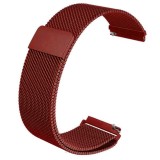 Cumpara ieftin Curea tip Milanese Loop compatibila cu Fossil Gen 5 Smartwatch, Telescoape QR, 22mm, Metalic Red, Very Dream