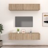 VidaXL Comode TV, 4 buc., stejar sonoma, 80x30x30 cm, lemn compozit