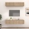 vidaXL Comode TV, 4 buc., stejar sonoma, 80x30x30 cm, lemn compozit