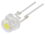 LED 5mm Alb Rece 14400-18000 mcd 35-40 lm 140&deg; Raster 2,5mm - Iluminare Eficientă și Durabilă, Optosupply