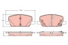 TRW GDB2407 set placute frana,frana disc