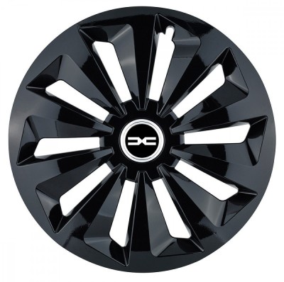 Set 4 capace roti pentru Dacia Nou, model Fox Black, R16 foto